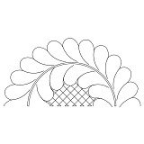 feather wreath w grid half